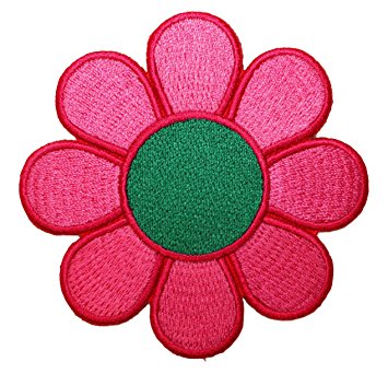 Amazon.com: Hippie Purple Green Daisy Flower Iron On Patch