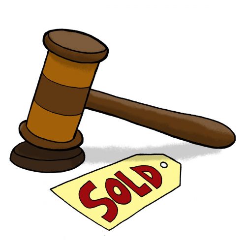 Auction Bidding Clipart
