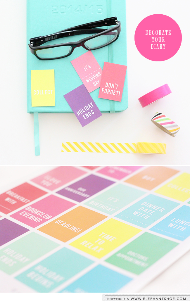 Our pretty blog - Decorate your Diary Free Printable ...