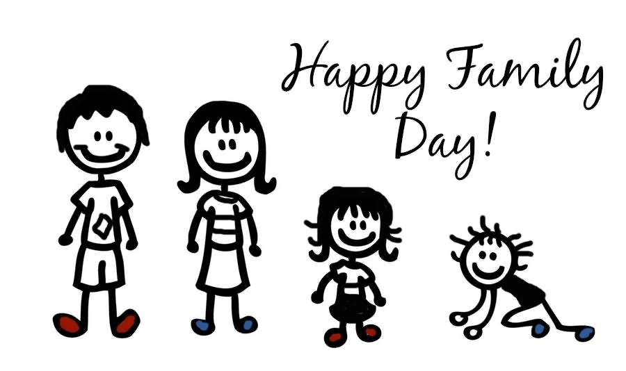 Happy family day clipart