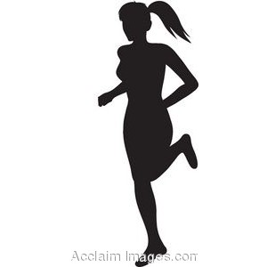 Female Runner Clipart