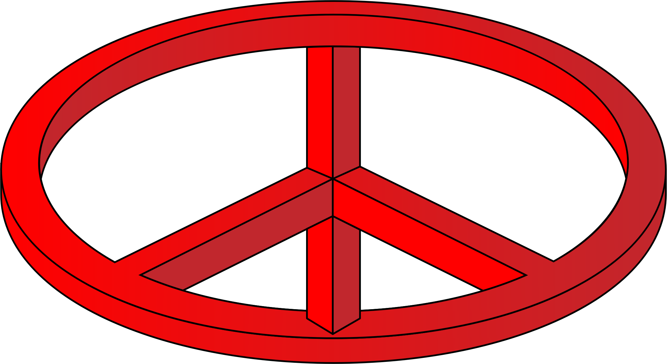 Clipart - 3D Optical Illusion (CND symbol)