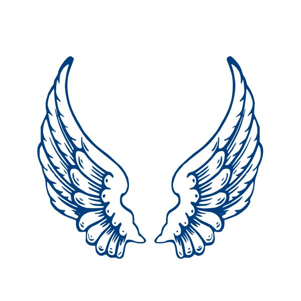 Angel without wings silhouette free clipart