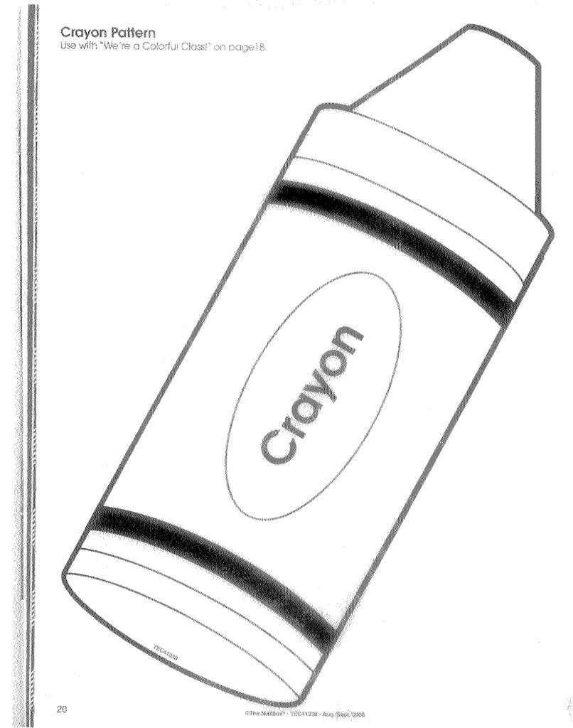 Crayon Template | Free Download Clip Art | Free Clip Art | on ...