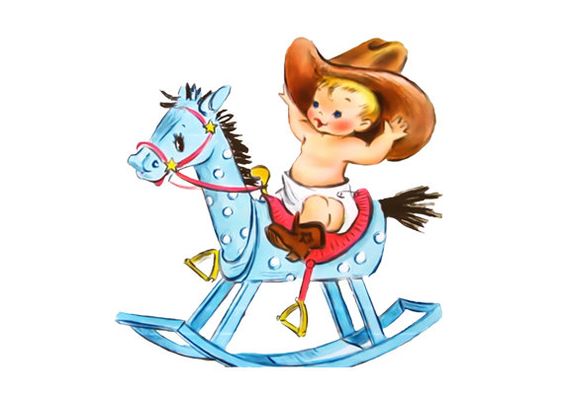 Rocking horses, Clip art and Boys