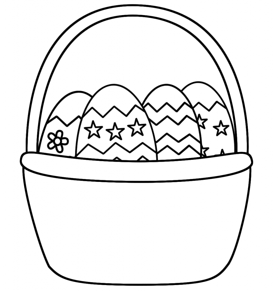 Easter Basket Drawing - Drawing Art Gallery