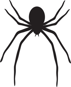 Spider clipart silhouette