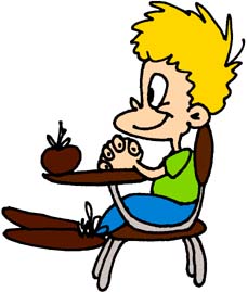 Girl Student At Desk Clipart - Free Clipart Images