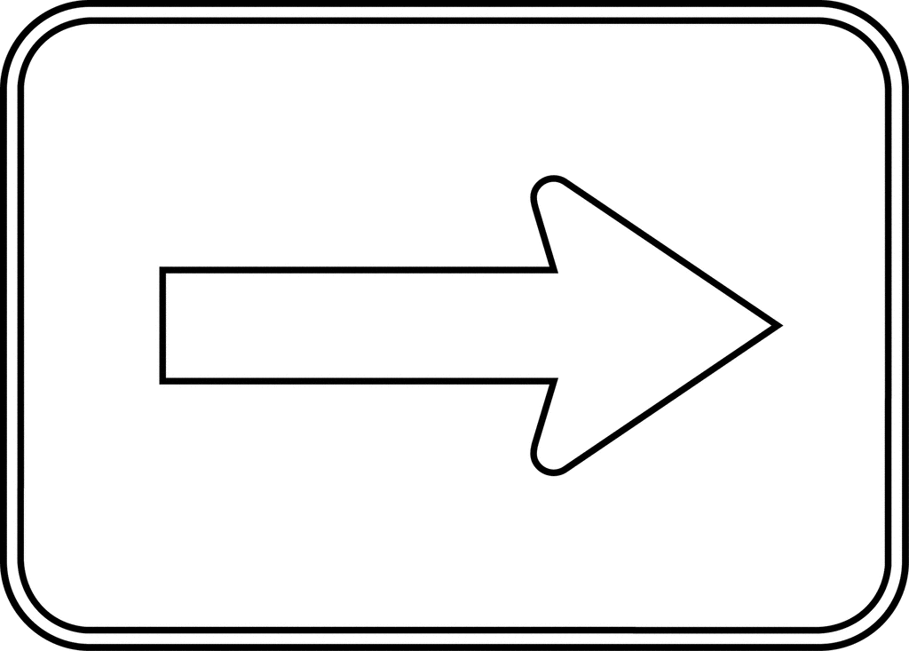 Right Arrow, Outline | ClipArt ETC