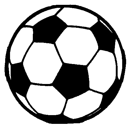 White soccer ball clipart