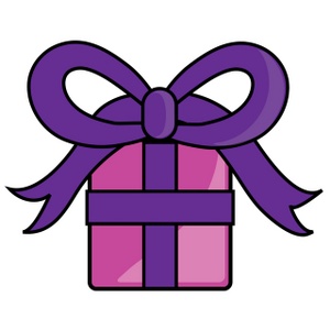 Free Gift Clip Art Image - Clip Art Illustration of a Christmas ...