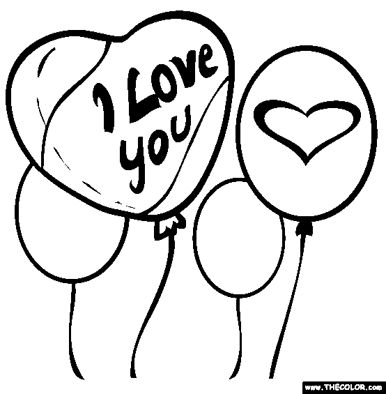 Balloon Coloring Pages #4908