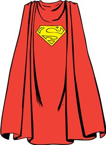 Superman cape clipart