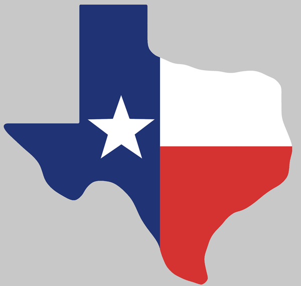 Us and texas flag clipart