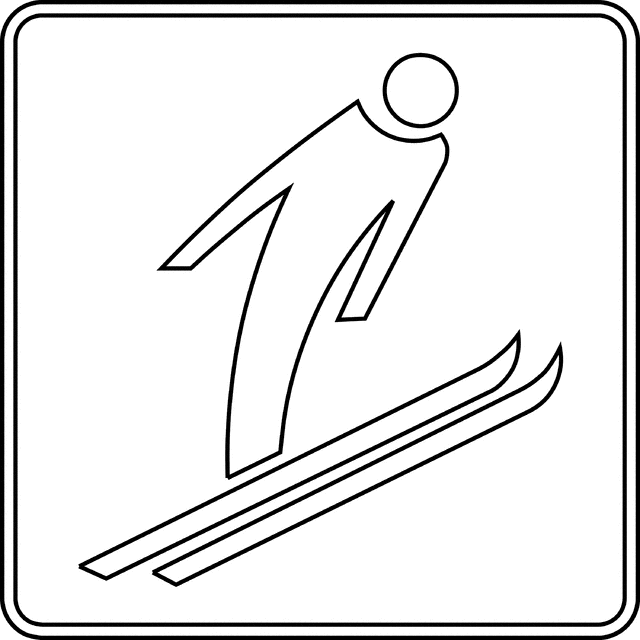Olympic Ski Jump Clipart