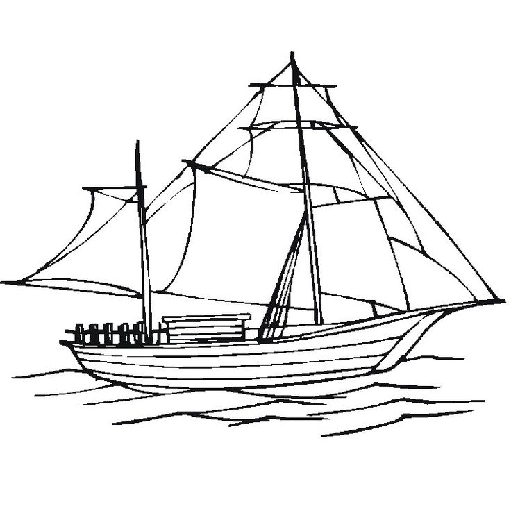 Coloriage Bateau | Crayon Art ...