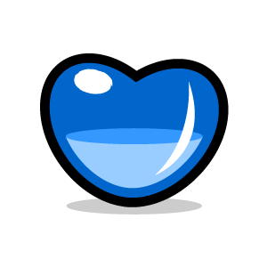 Heart Clipart - Blue Love Potion with Black Background | Download ...