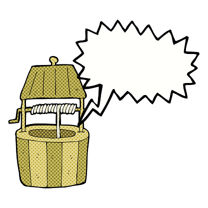 Clip Art Of A Wishing Well Clip Art, Vector Images & Illustrations ...