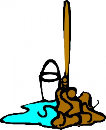Download Mop And Bucket clip art Vector Free