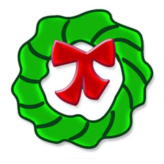 Christmas Clipart - Trees and Wreaths