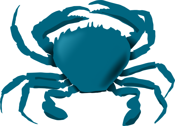 Annaleeblysse Blue Crab clip art Free Vector