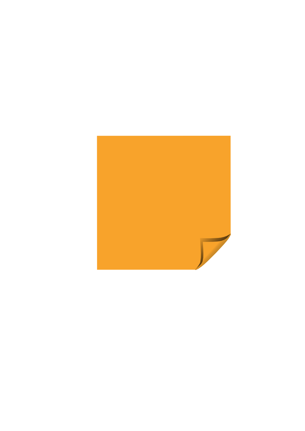 sticky note orange SVG