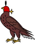 Eagle & Falcon Clip Art for Custom Coat of Arms