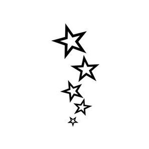 Trail of stars tattoo - Polyvore - ClipArt Best - ClipArt Best