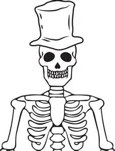 Labeled Skeleton Coloring Pages