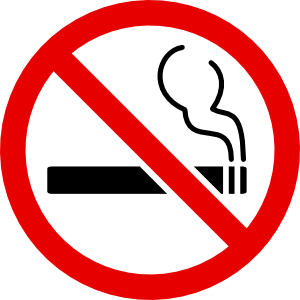 No Smoking Sign clip art - vector clip art online, royalty free ...