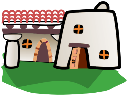 Adobe house clipart