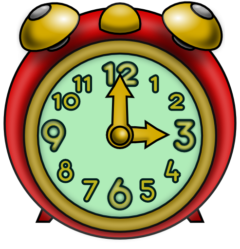 Animated Alarm Clock Clipart