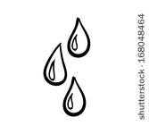 Drop of water clipart black and white