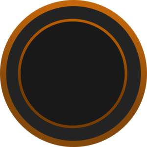 Double Circle Brown Clip Art - vector clip art online ...