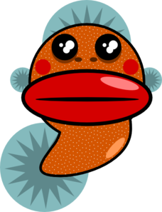 Fish lips clipart