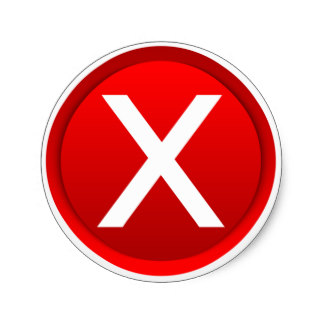 Red X Symbol Gifts on Zazzle