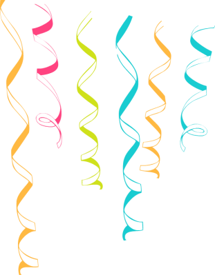 Streamers Clip Art