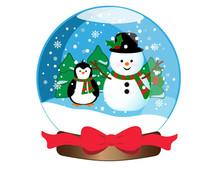 36+ Penguin Snow Globe Clipart