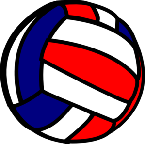 Volleyball clip art - vector clip art online, royalty free ...