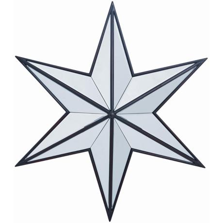 Dark Bronze Polaris 22" Wide Star Shape Wall Mirror - #P7892 ...