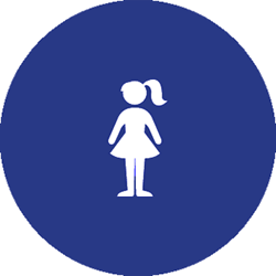 ADA Compliant and Title 24 Compliant Girls Restroom Door Signs for ...