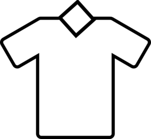 White Tshirt Vneck clip art - vector clip art online, royalty free ...