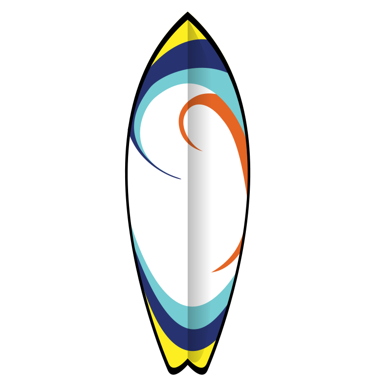 Surf Board Clipart