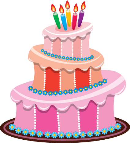 Set of Birthday cake vector material 01 - Vector Festival free ...