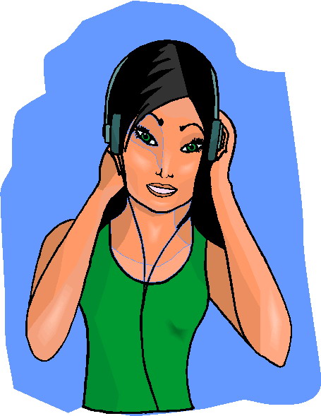Clip Art - Clip art listening to music 388560