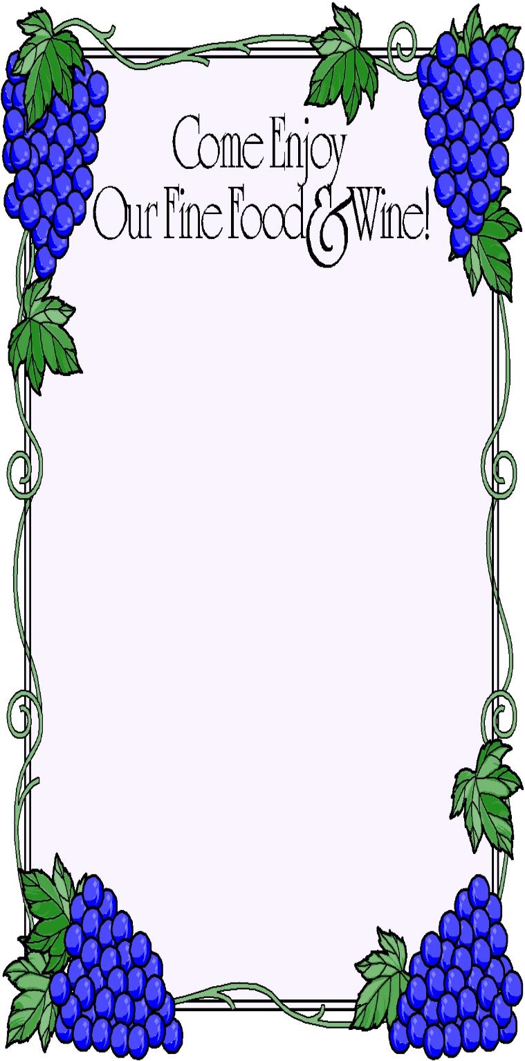 Food Menu Borders