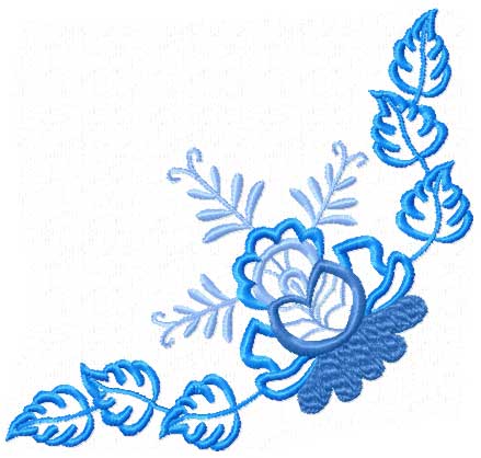 4-Hobby.com - Machine Embroidery Designs :: Flowers :: Blue ...