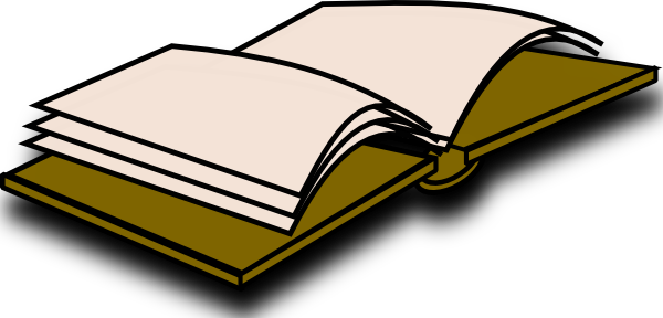Open Book Icon clip art Free Vector
