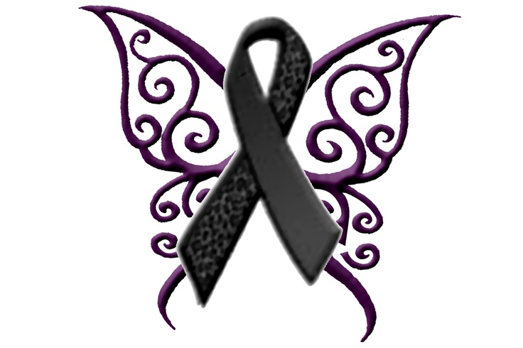 Here is my "Pain Test" tattoo! Black ribbon ... | Melanoma~ Its not j…
