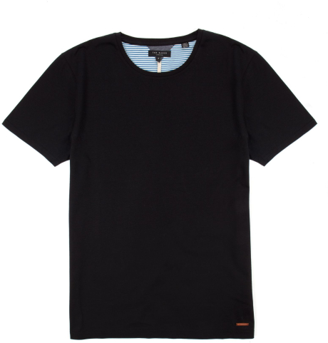 Ted Baker Coolcru Short Sleeve Plain Tshirt in Black for Men | Lyst